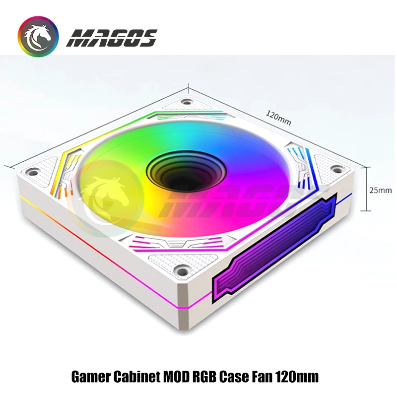 Fly Line - Ventilador RGB de 12CM con Espejo