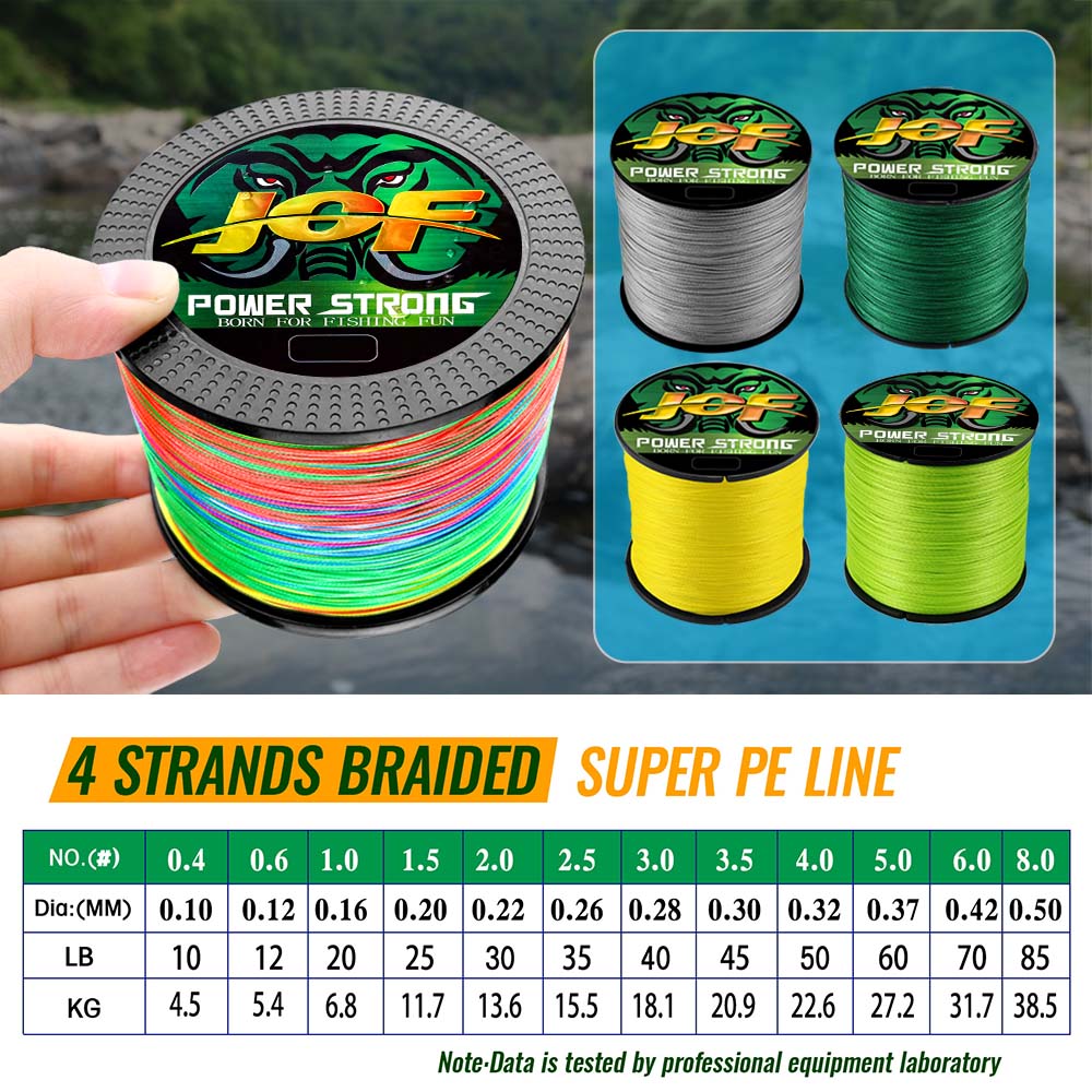 Línea de pesca JOF de 4 hebras - Copolymer Line reseña y precio