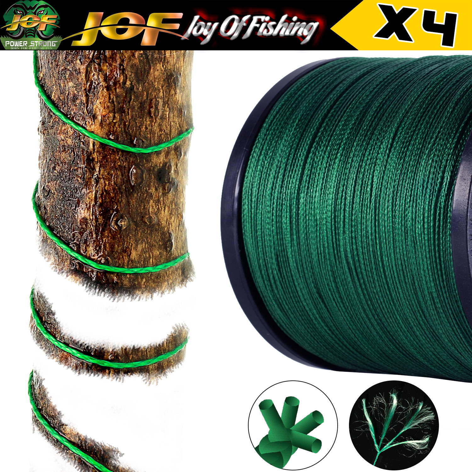 Línea de pesca JOF de 4 hebras - Copolymer Line reseña y precio