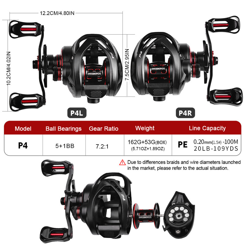 Carrete de pesca con brazo bas - Ice Fishing Line reseña y precio