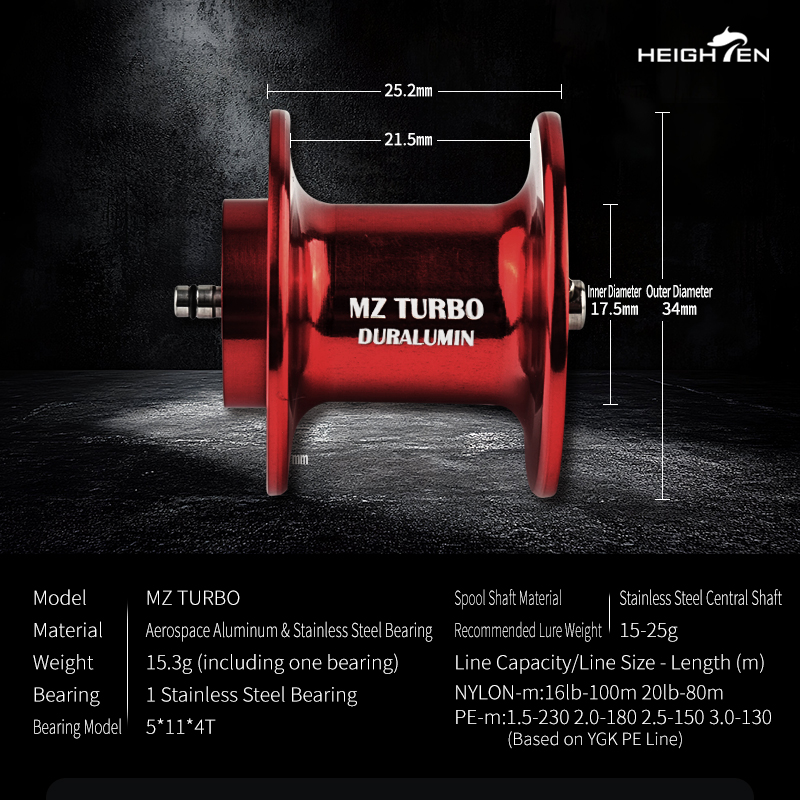 HEIGHTEN MZ Turbo de Dos Etapa - Ice Fishing Line reseña y precio